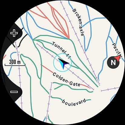 Download maps compatible with a huge range of ski resorts worldwide. Enjoy precise guidance for cable cars, color-coded slopes, and a lot more while skiing or snowboarding.